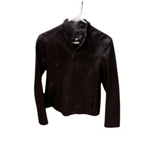 Wilson's Leather woman's dark brown leather jacket